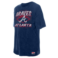 Atlanta Braves New Era Women's Mineral Wash Oversized T-Shirt - MLB