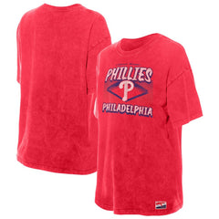 Philadelphia Phillies New Era Women's Mineral Wash Oversized T-Shirt - MLB