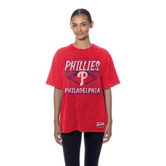 Philadelphia Phillies New Era Women's Mineral Wash Oversized T-Shirt - MLB