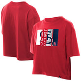 St. Louis Cardinals New Era Women's Boxy Foil Logo T-Shirt - MLB