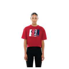 St. Louis Cardinals New Era Women's Boxy Foil Logo T-Shirt - MLB