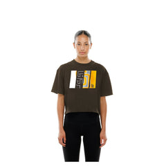 San Diego Padres New Era Women's Boxy Foil Logo T-Shirt - MLB
