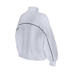 New Era Pittsburgh Steelers Female Adult White Functional Fandom Quarter-Zip Sweatshirt | NFL