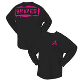 Atlanta Braves Fanatics Women's Neon Jersey Long Sleeve T-Shirt - MLB