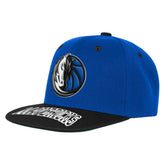 Dallas Mavericks Outerstuff Youth Two-Tone Snapback Hat Blue/Black - NBA