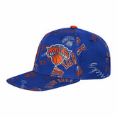 New York Knicks Outerstuff Youth Street Hooper Allover Print Snapback Hat Blue - NBA
