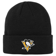 Pittsburgh Penguins Outerstuff Youth 2.0 Essential Cuffed Knit Hat - Black - NHL