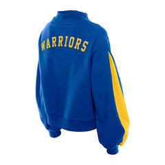 Golden State Warriors Women's Sport Night Balloon Sleeves Sweatshirt Royal - NBA