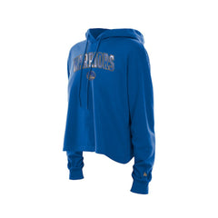 Golden State Warriors Women's Glam Game Open Back Hoodie Royal - NBA