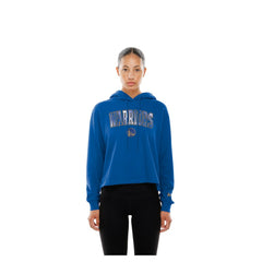 Golden State Warriors Women's Glam Game Open Back Hoodie Royal - NBA