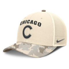 Chicago Cubs Nike Camo Natural Pack Rise Adjustable Trucker Hat - MLB