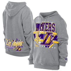 Los Angeles Lakers Injection Sport Classics Fleece Hoodie Heather Gray - NBA