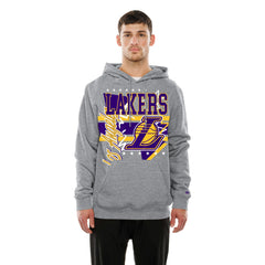 Los Angeles Lakers Injection Sport Classics Fleece Hoodie Heather Gray - NBA