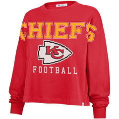 Kansas City Chiefs '47 Women's Outreach City Oversized Long Sleeve T-Shirt Red | 47 brand