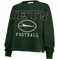 New York Jets '47 Women's Outreach City Oversized Long Sleeve T-Shirt Green | 47 brand