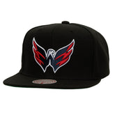 Washington Capitals Mitchell & Ness Core Top Spot Snapback Hat - Black - NHL