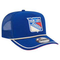 New York Rangers New Era Vintage Team Rope A-Frame 9FIFTY Snapback Hat - Blue - NHL