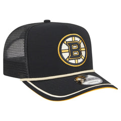 Boston Bruins New Era Vintage Team Rope A-Frame 9FIFTY Snapback Hat - Black - NHL