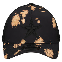 Dallas Cowboys New Era Bleached 9FORTY A-Frame Adjustable Hat Black | NFL