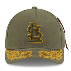 St. Louis Cardinals New Era x Alpha Industries A-Frame 9FORTY Adjustable Hat - MLB