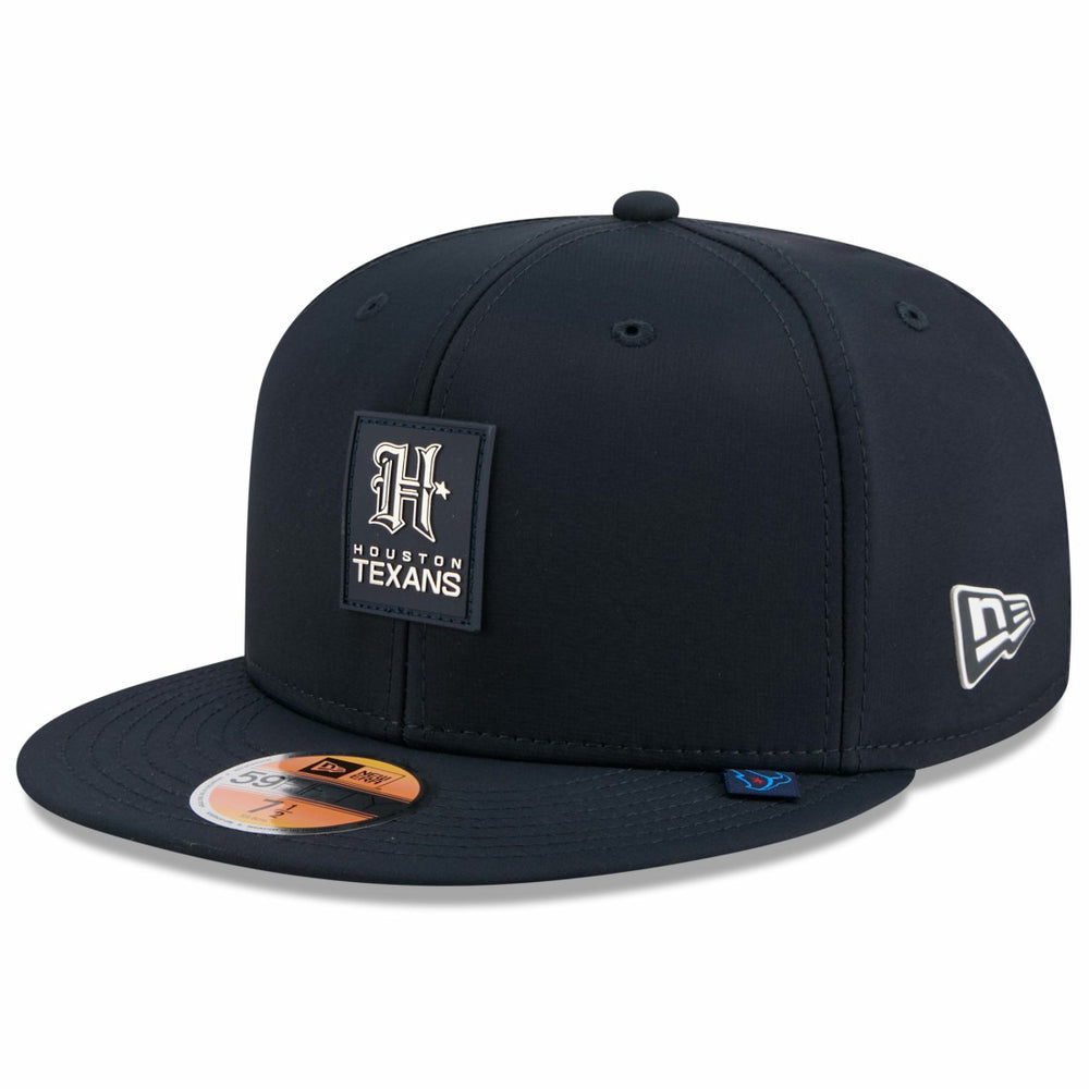 Houston Texans New Era 2025 Sideline H-Town 59FIFTY Fitted Hat Navy | NFL