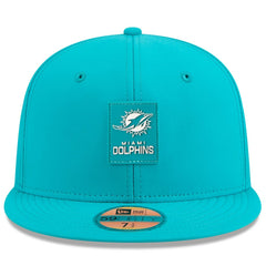 Miami Dolphins New Era 2025 Sideline 59FIFTY Fitted Hat Aqua | NFL