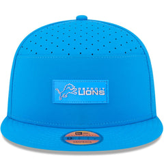 Detroit Lions New Era 2025 Sideline Split Panel 9FIFTY Snapback Hat Blue | NFL