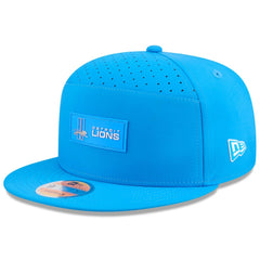 Detroit Lions New Era 2025 Sideline Throwback Split Panel 9FIFTY Snapback Hat Blue | NFL