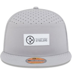 Pittsburgh Steelers New Era 2025 Sideline Split Panel 9FIFTY Snapback Hat Gray | NFL