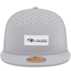 Baltimore Ravens New Era 2025 Sideline Split Panel 9FIFTY Snapback Hat Gray | NFL