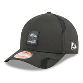 Baltimore Ravens New Era 2025 Sideline M-Crown 9FORTY Adjustable Hat Black | NFL