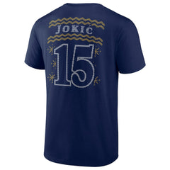 Nikola Jokic Denver Nuggets Ugly Sweater Name & Number T-Shirt Navy - NBA