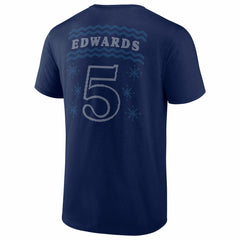 Anthony Edwards Minnesota Timberwolves Ugly Sweater Name & Number T-Shirt Navy - NBA