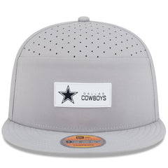 Dallas Cowboys New Era 2025 Sideline Split Panel 9FIFTY Snapback Hat Gray | NFL