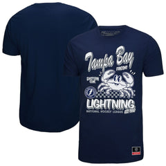 Tampa Bay Lightning Mitchell & Ness Local Food T-Shirt - Navy - NHL