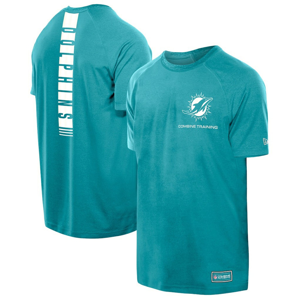 Miami Dolphins New Era Functional Fandom Reflective T-Shirt Aqua | NFL