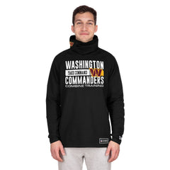 Washington Commanders New Era Functional Fandom Balaclava Helmet Stripe Tri-Blend Hoodie Black | NFL