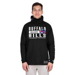 Buffalo Bills New Era Functional Fandom Balaclava Helmet Stripe Tri-Blend Hoodie Black | NFL
