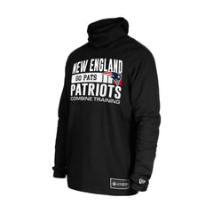 New England Patriots New Era Functional Fandom Balaclava Helmet Stripe Tri-Blend Hoodie Black | NFL
