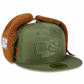 Kansas City Chiefs New Era x Alpha Industries Dog Ears 59FIFTY Fitted Hat Olive | NFL