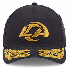 Los Angeles Rams New Era x Alpha Industries A-Frame 9FORTY Adjustable Hat Black | NFL