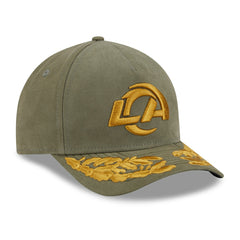 Los Angeles Rams New Era x Alpha Industries A-Frame 9FORTY Adjustable Hat Olive | NFL