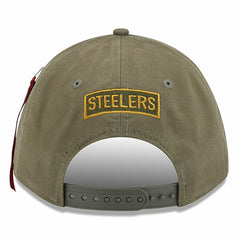 Pittsburgh Steelers New Era x Alpha Industries A-Frame 9FORTY Adjustable Hat Olive | NFL