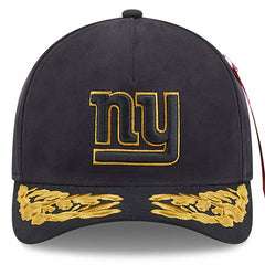 New York Giants New Era x Alpha Industries A-Frame 9FORTY Adjustable Hat Black | NFL