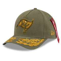 Tampa Bay Buccaneers New Era x Alpha Industries A-Frame 9FORTY Adjustable Hat Olive | NFL