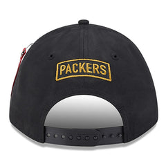 Green Bay Packers New Era x Alpha Industries A-Frame 9FORTY Adjustable Hat Black | NFL