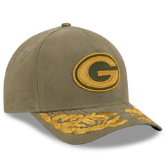 Green Bay Packers New Era x Alpha Industries A-Frame 9FORTY Adjustable Hat Olive | NFL