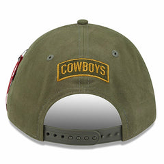 Dallas Cowboys New Era x Alpha Industries A-Frame 9FORTY Adjustable Hat Olive | NFL