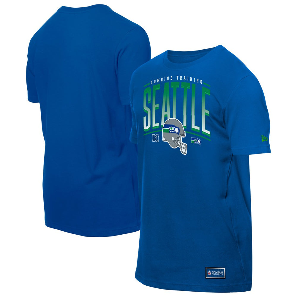 Seattle Seahawks New Era Combine Authentic Training Throwback T-Shirt College Navy | NFL