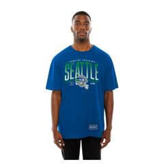 Seattle Seahawks New Era Combine Authentic Training Throwback T-Shirt College Navy | NFL